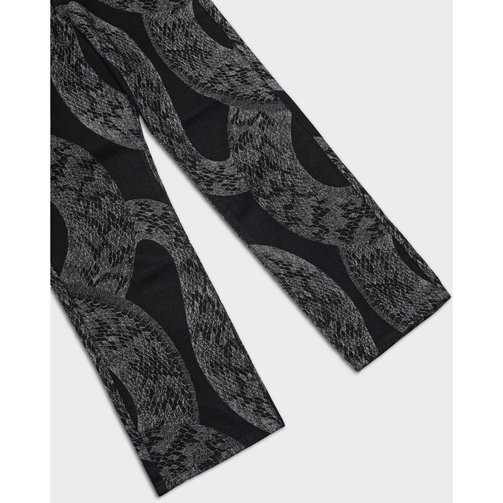 Iuter Slang Jacquard Losse Denim Jeans Gray Heren