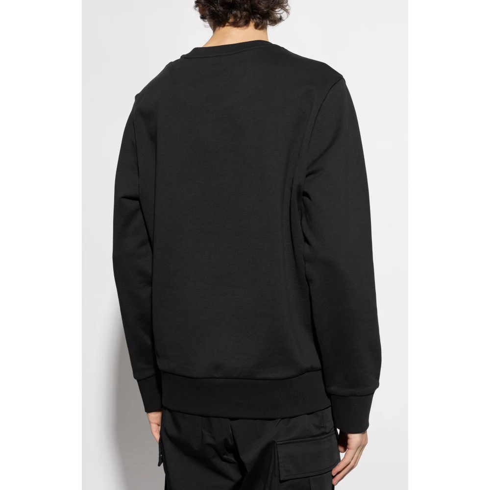 Moncler Sweatshirt met logo Black Heren