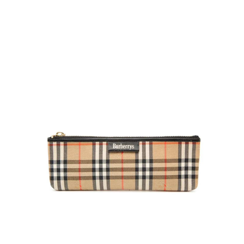 Burberry Vintage Women's Pre-Owned Vintage Nova Check Cosmetic Pouch