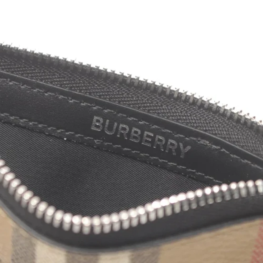 Burberry Vintage Pre-owned Canvas wallets Beige Dames