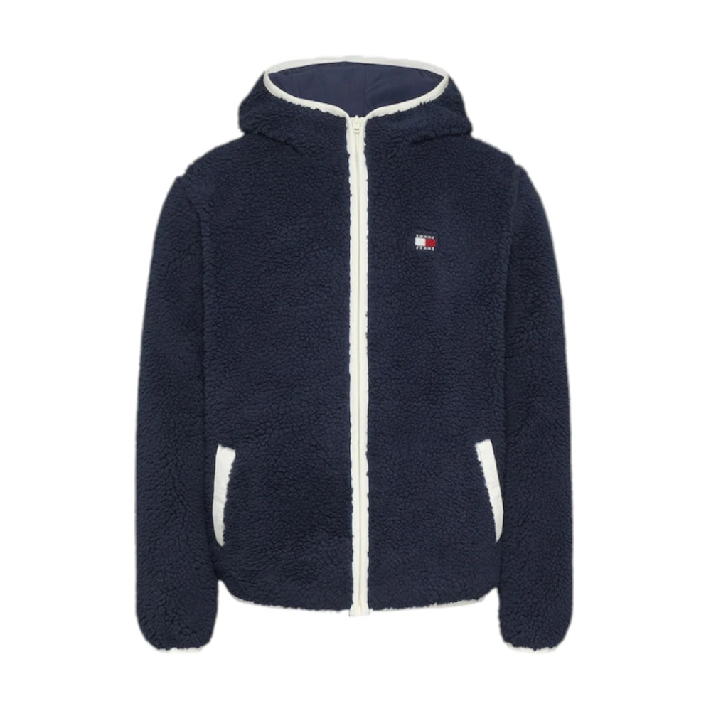 Tommy Jeans Stijlvolle Jas voor Mannen Blue Heren