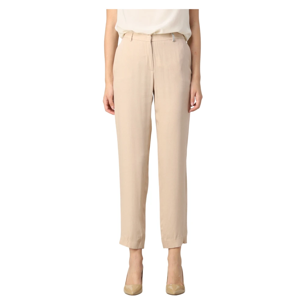 Fabiana Filippi Straight Trousers Pink, Dam