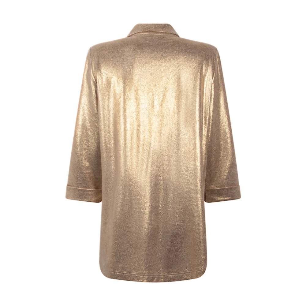 Zoso Metallic Suedine Blazer Wonder Yellow Dames
