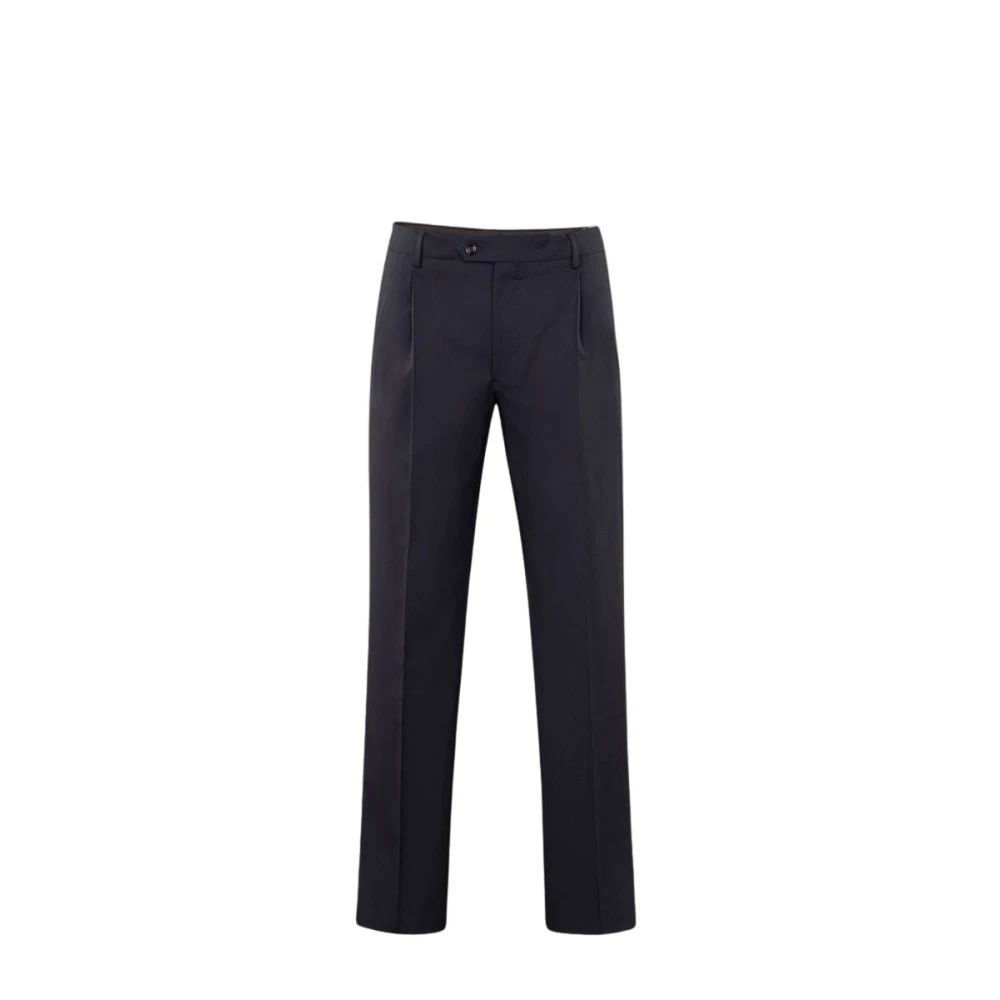 Moorer Men's Blue Suit Trousers, Xl, Jarvis-Slw Pleated Trousers