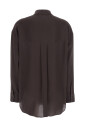 chemise-marron-en-soie-avec-col-pointu
