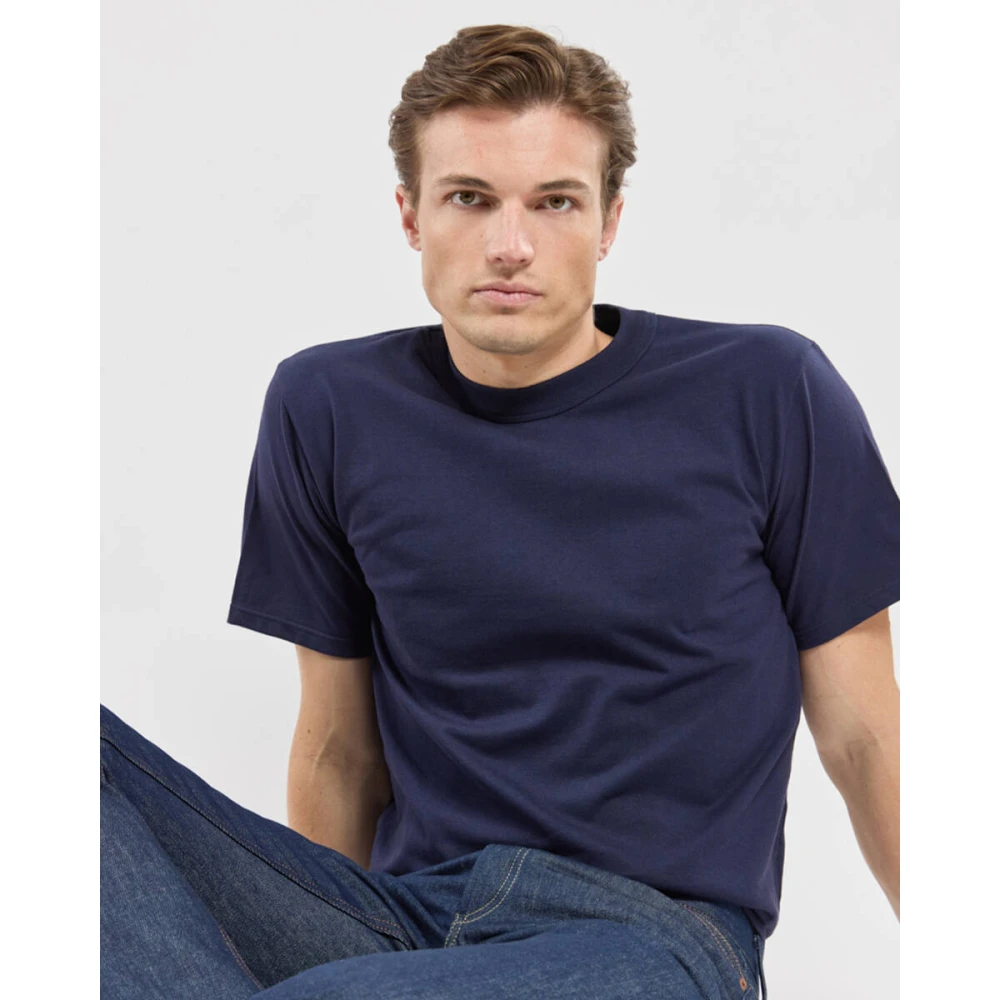 Armor-Lux Korte Mouw T-shirt Blue Heren