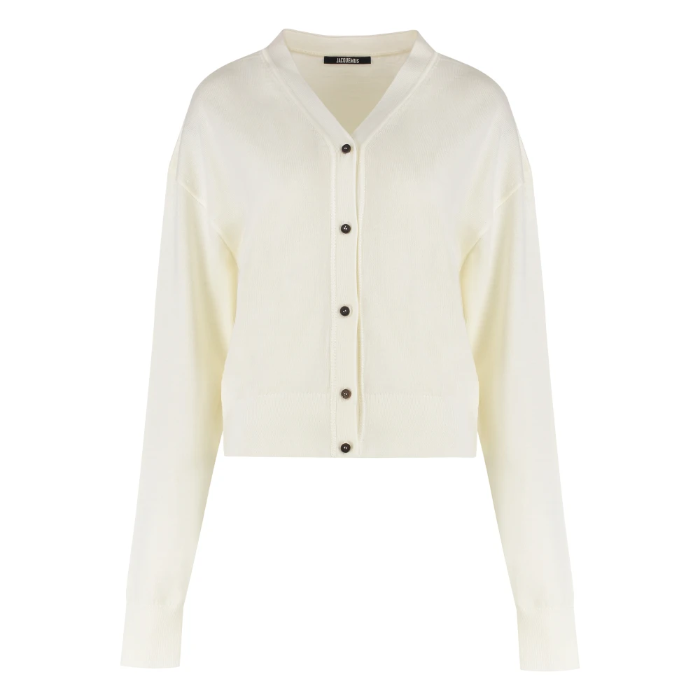 Jacquemus Beige Cardigans, Female, L, Cardigan Brode