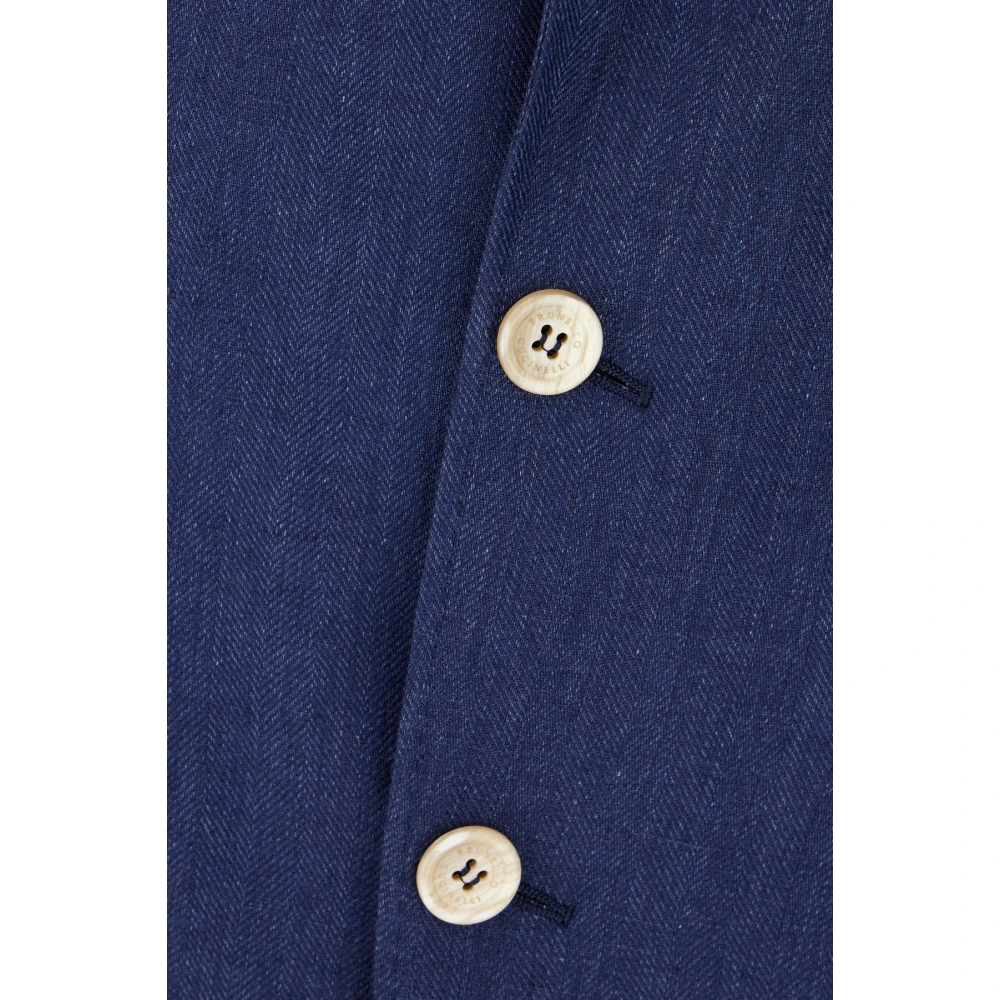 BRUNELLO CUCINELLI Stijlvolle Jassen en Vesten Collectie Blue Heren