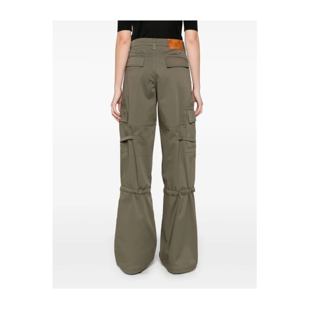 Ermanno Scervino Groene Twill Weave Cargo Broek Green Dames