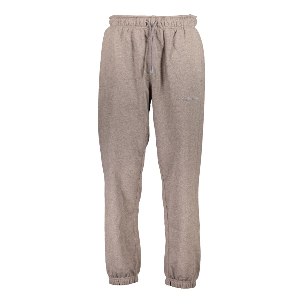 Calvin Klein Men's Brown Sweatpants, L, Sporty Elastic Waist Trousers