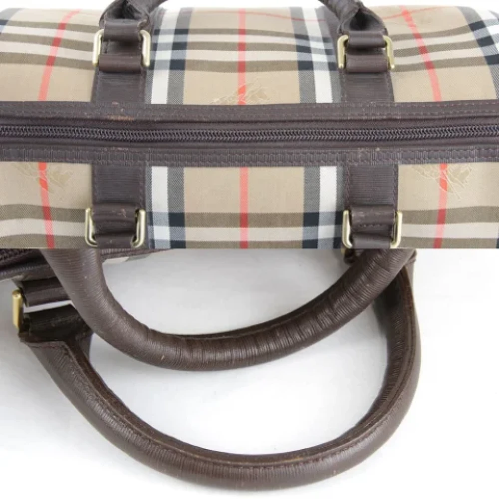 Burberry Vintage Pre-owned Fabric handbags Brown Dames