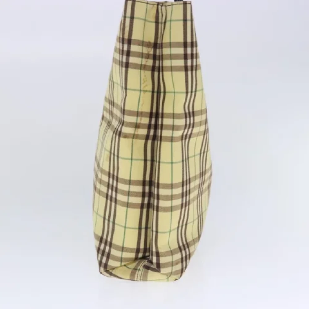 Burberry Vintage Pre-owned Canvas handbags Yellow Dames