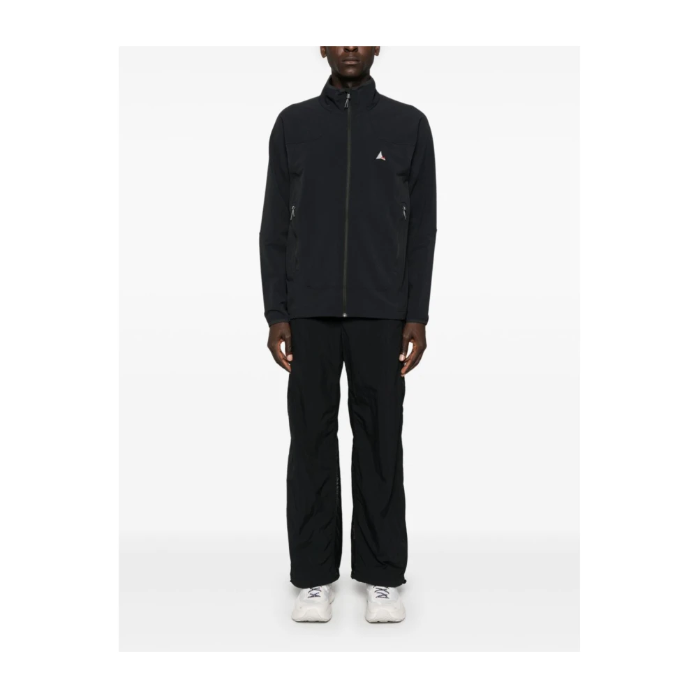 ROA Zwarte Softshell Jas met Logo Grafisch Black Heren
