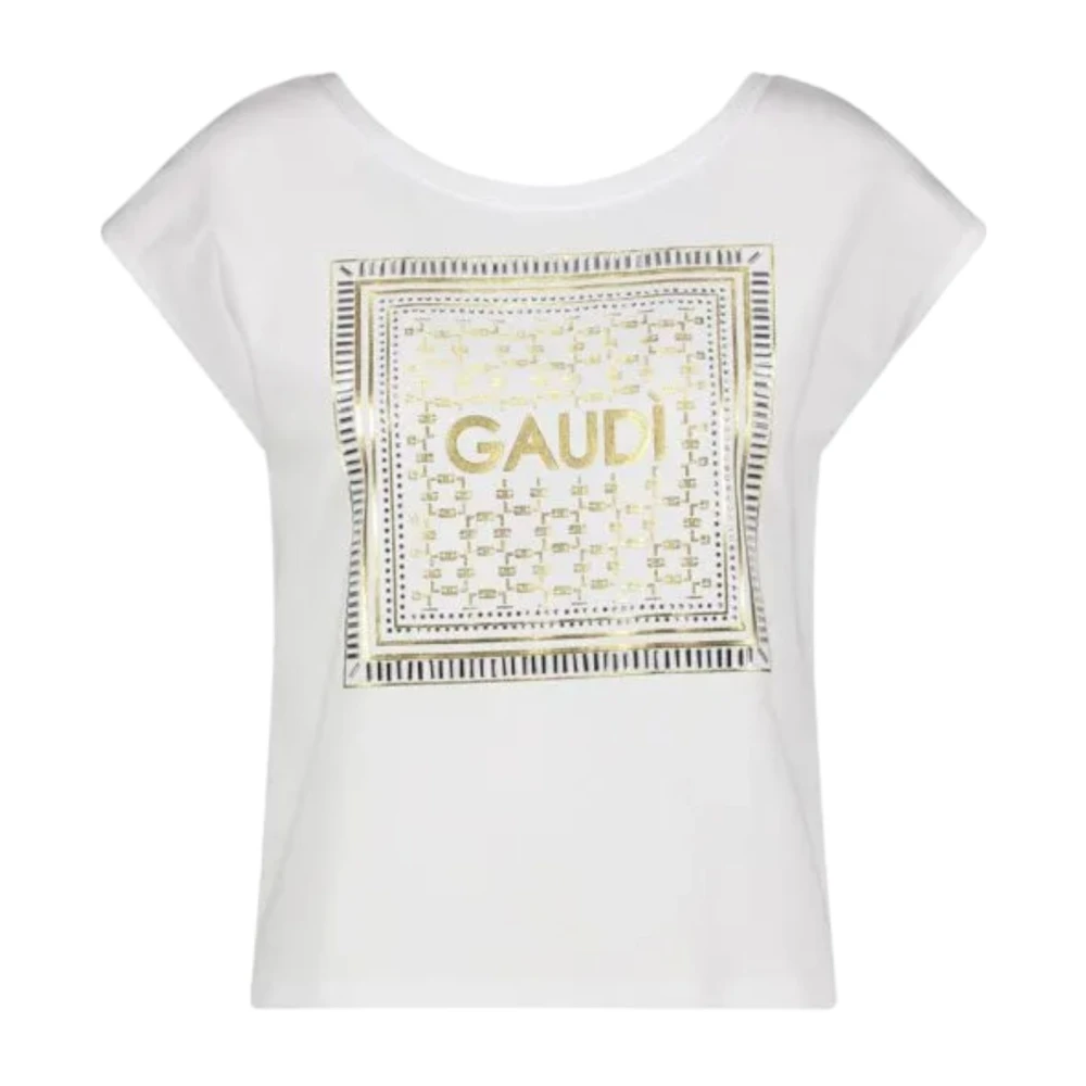 Gaudi Mouwloze Top White Dames