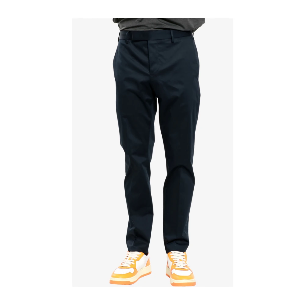 PT Torino Blauwe Katoenen Broek Dieci Model Blue Heren