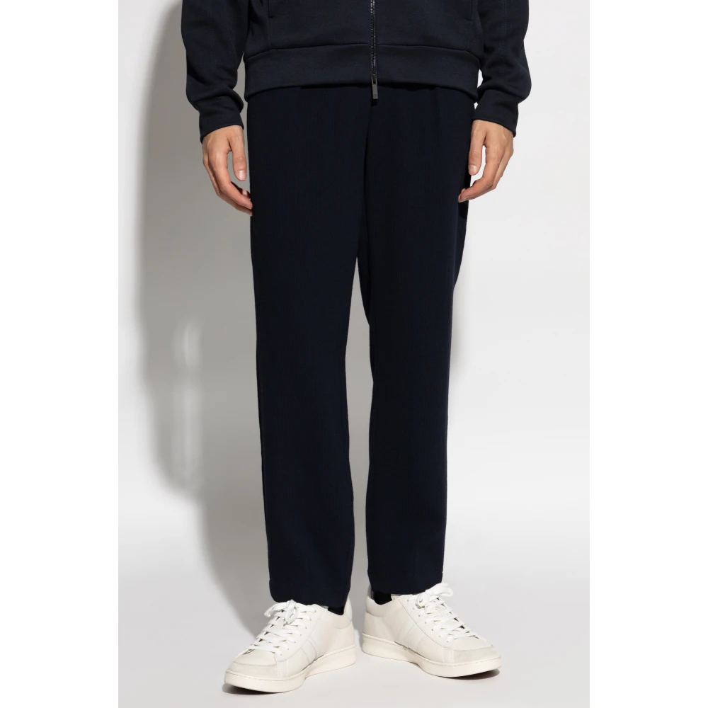 Giorgio Armani Geplooide broek Blue Heren