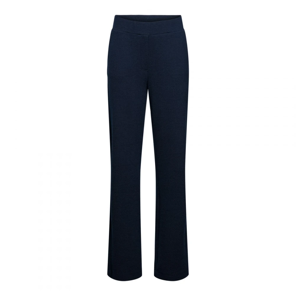 &Co Woman Marine Gestreepte Broek met Zakken Blue Dames
