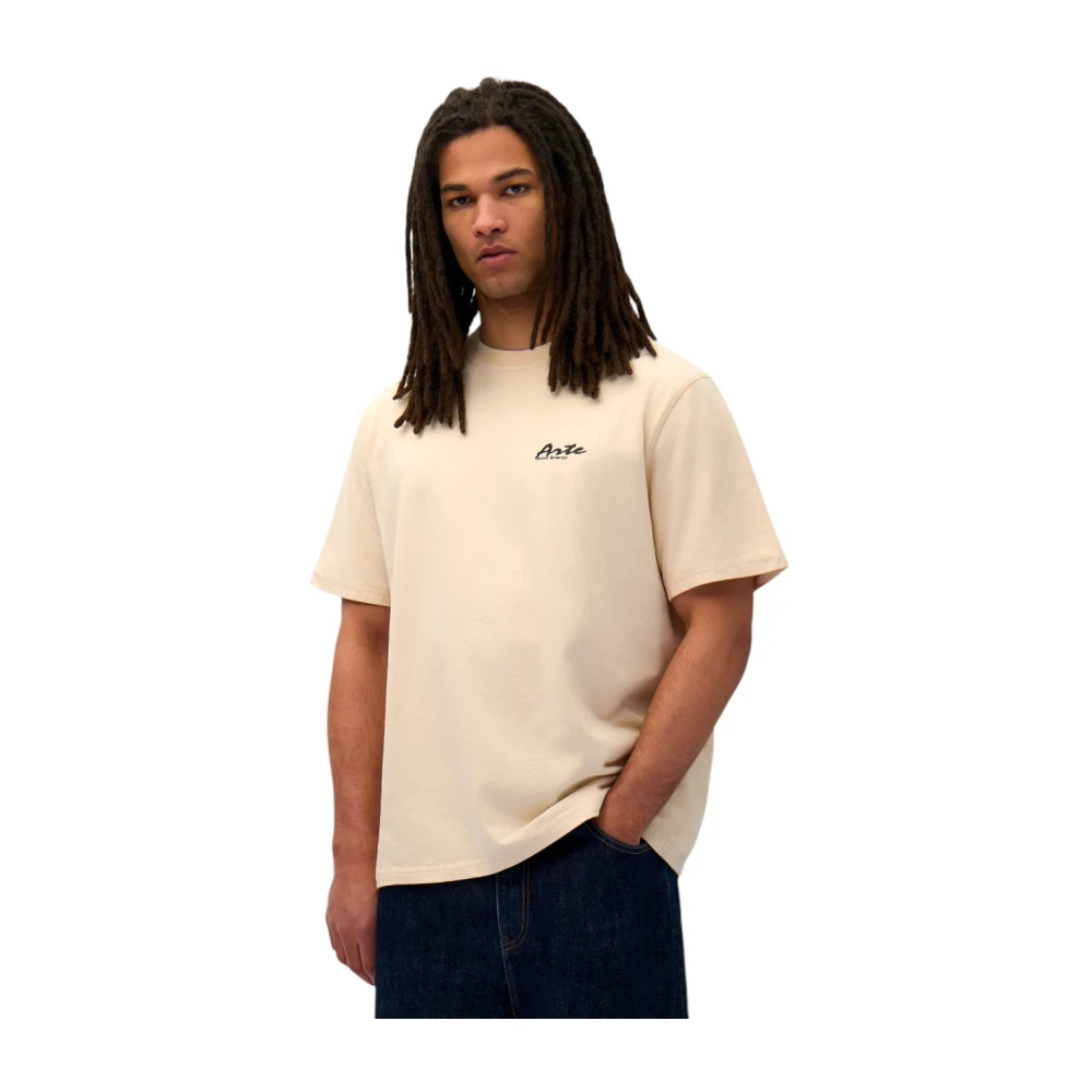 Arte Antwerp Multicolor Bedrukt T-shirt Beige Heren