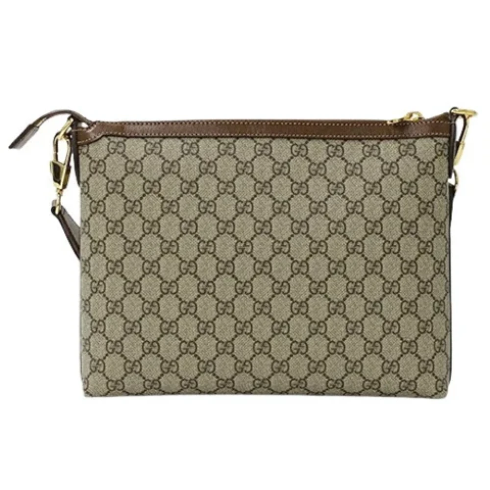 Gucci Vintage Pre-owned Fabric gucci-bags Brown Dames