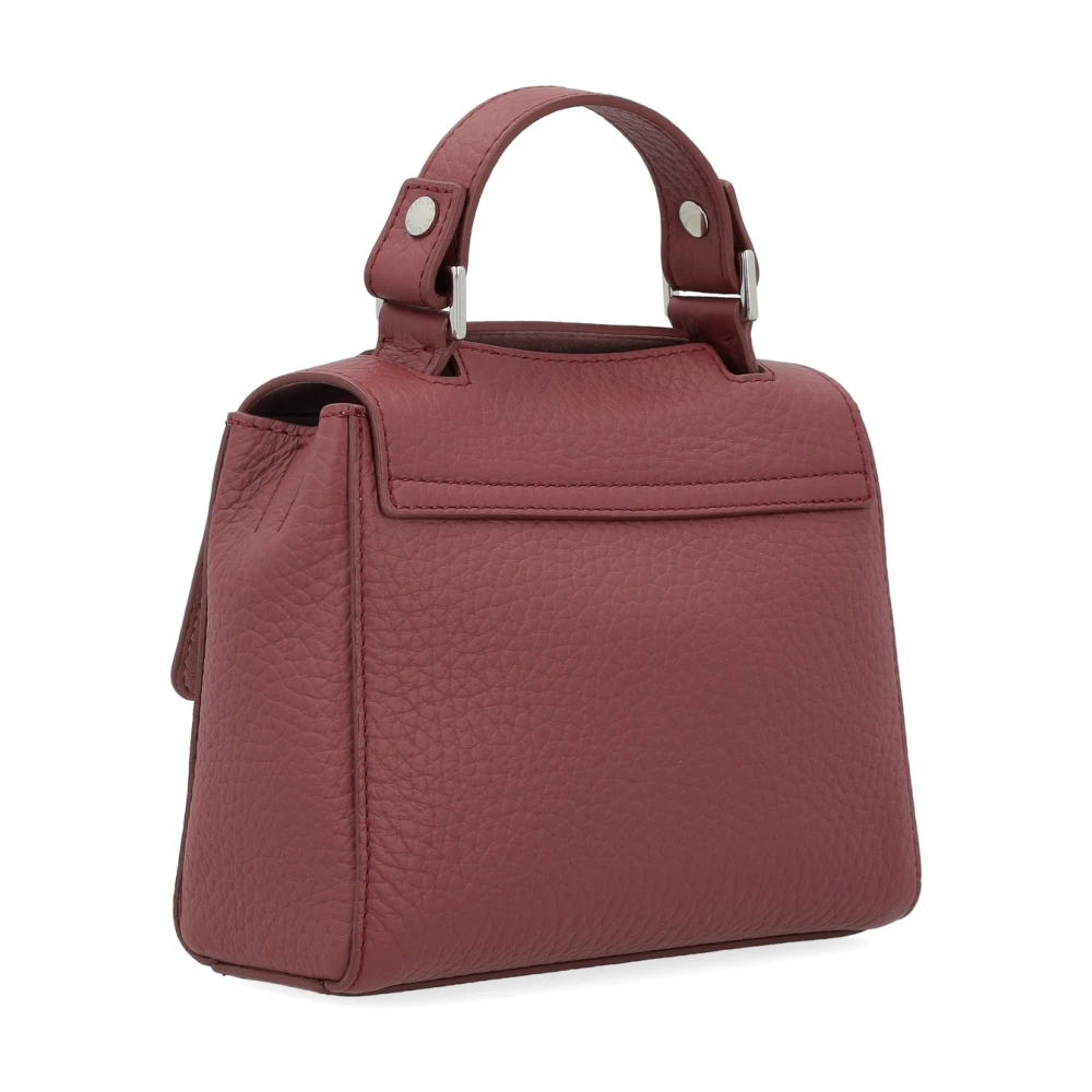 Orciani Mini Leren Handtas in Amarena Red Dames
