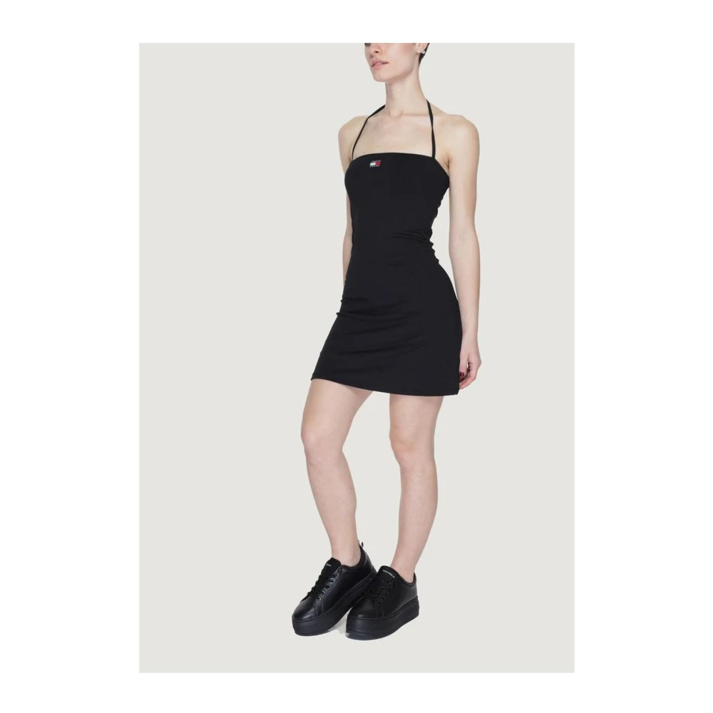 Tommy Jeans Lente Zomer Dames Korte Jurk Black Dames
