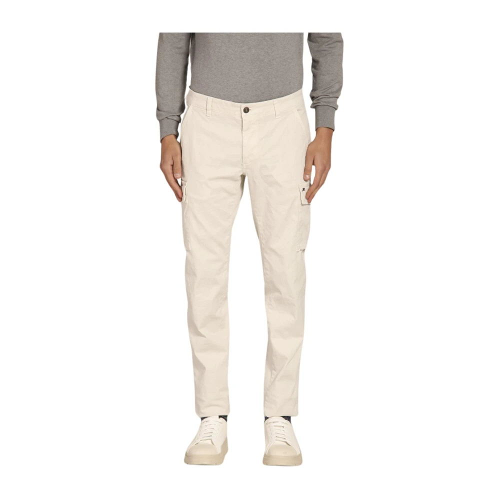 Mason's Extra Slim Fit Cargo Broek White Heren
