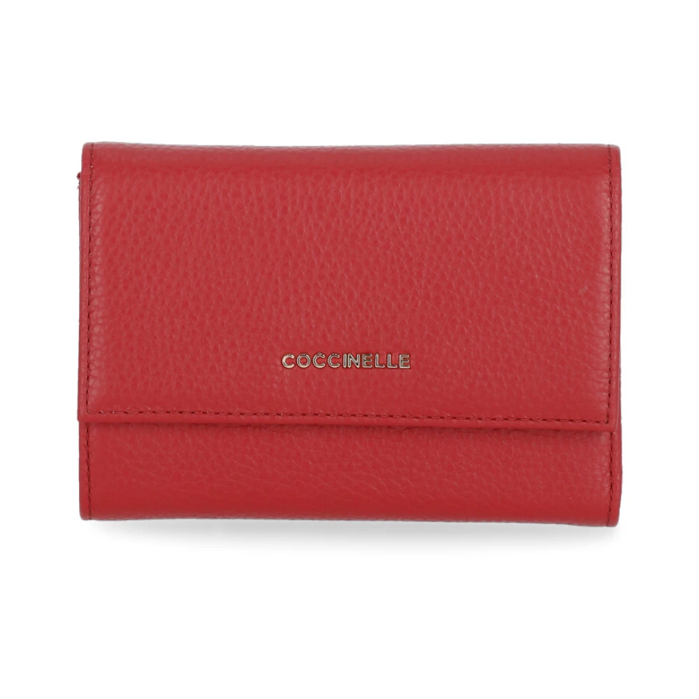 Coccinelle Donna Rosso - Metallic Soft Wallet - Accessories - One Size - Immagine 5