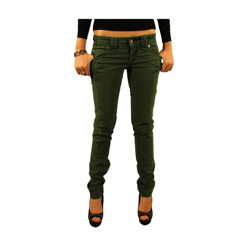 John Galliano Verde Cotton Women Jeans - W28 - Image 2