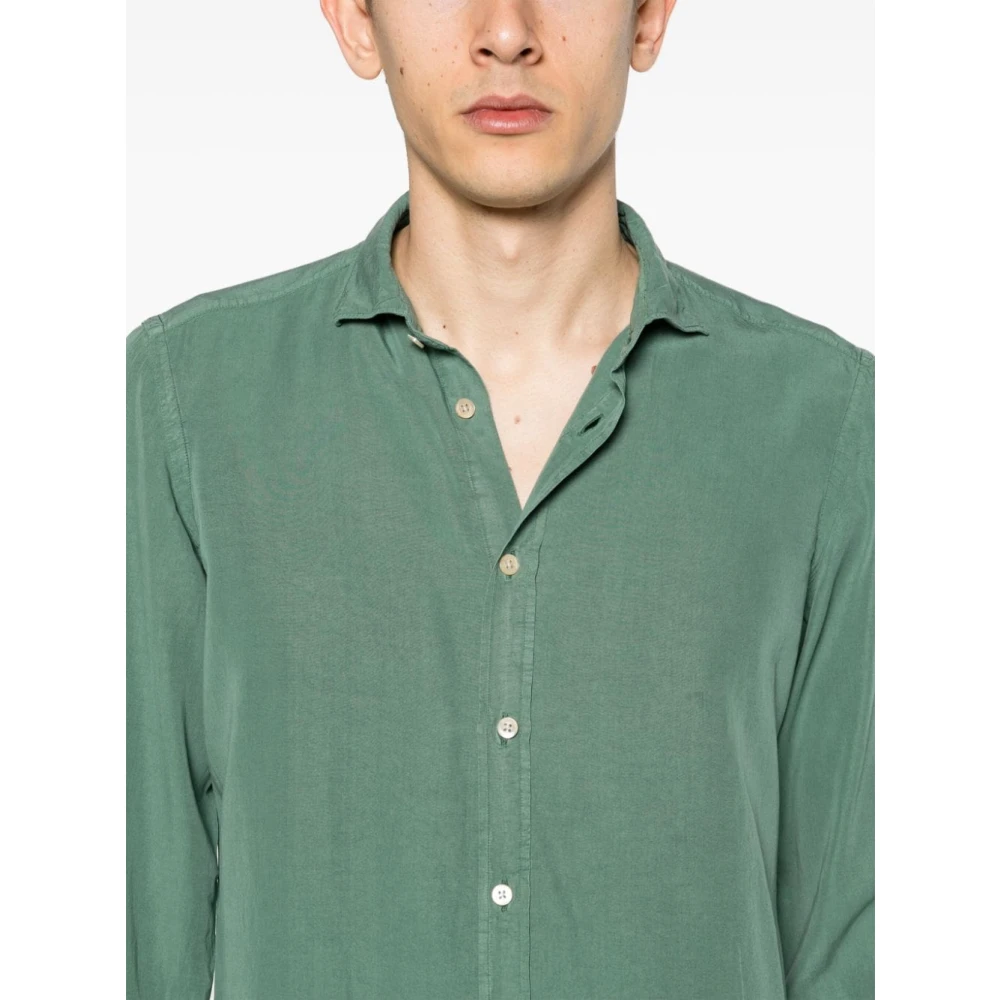 Boglioli Groen Regular Fit Overhemd Green Heren