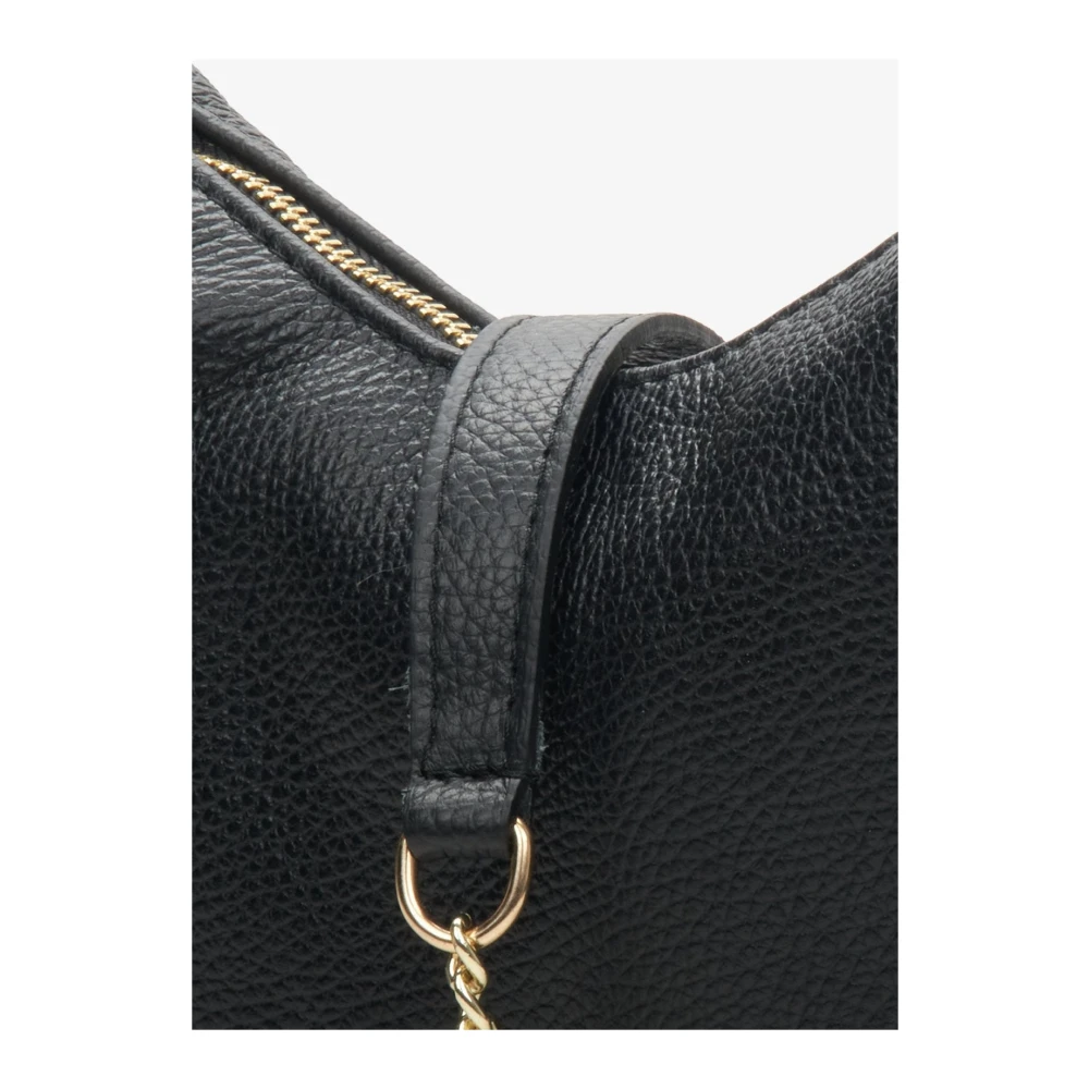 Estro Dames Zwarte Baguette Handtas gemaakt van Echt Italiaans Leer Er00114117 Black Dames