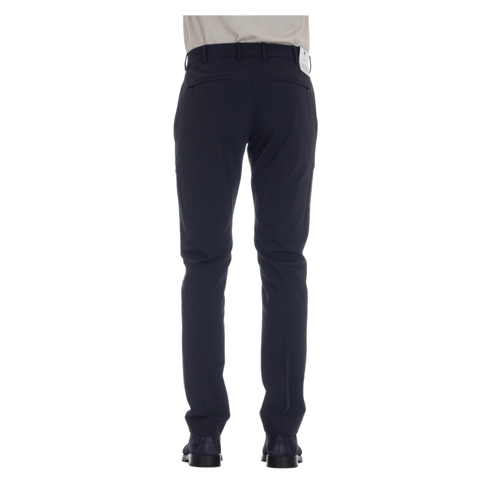 PT Torino Blauwe maatwerk broek ritssluiting Blue Heren