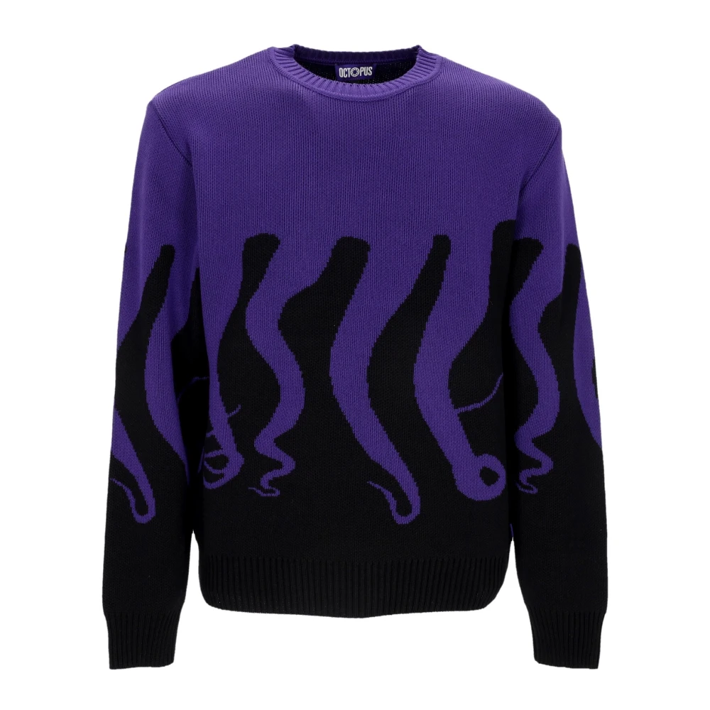 Octopus Original Jumper Zwart Paars Streetwear Purple Heren