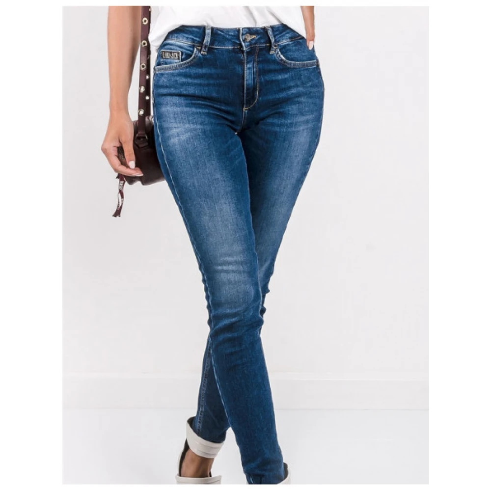 Liu Jo Divine Skinny Denim in Vervaagd Blauw Blue Dames