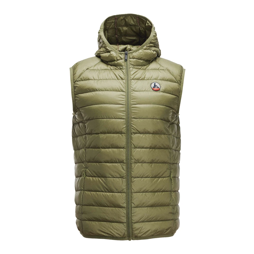 Jott Heren Winddichte Lichtgewicht Vest met Capuchon Green Heren