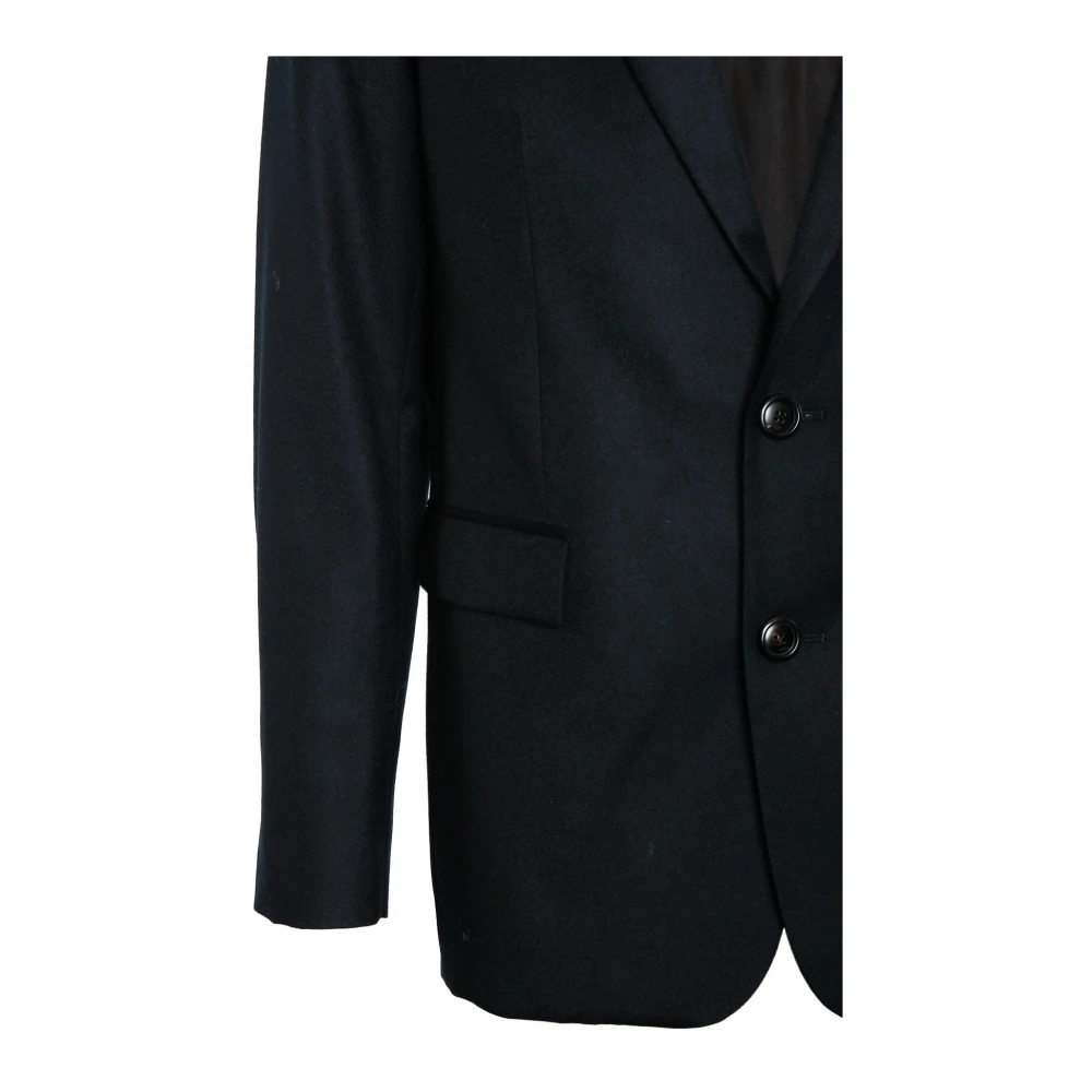 Ami Paris Klassieke Twee-Knoop Jas Black Heren