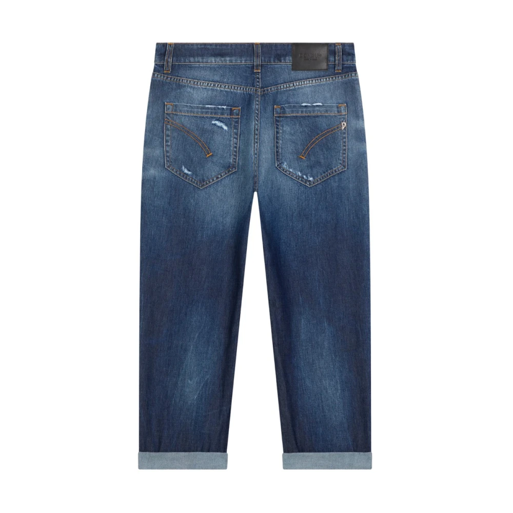 Dondup Vintage gewassen relaxed fit jeans Blue Dames