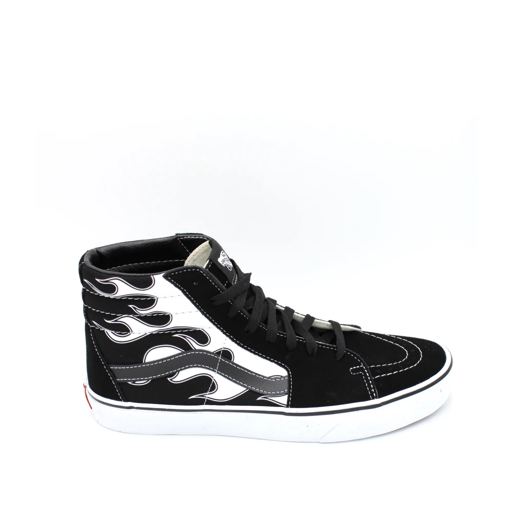 Vans Vlam Hoge Top Canvas Sneakers Heren Schoenen Zwart