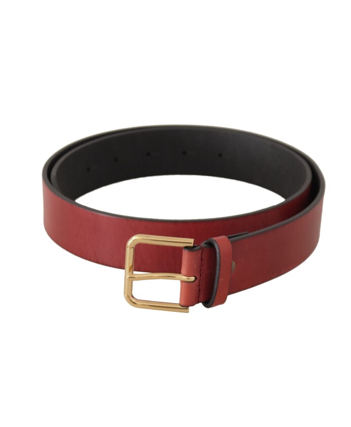 red-leather-gold-logo-belt
