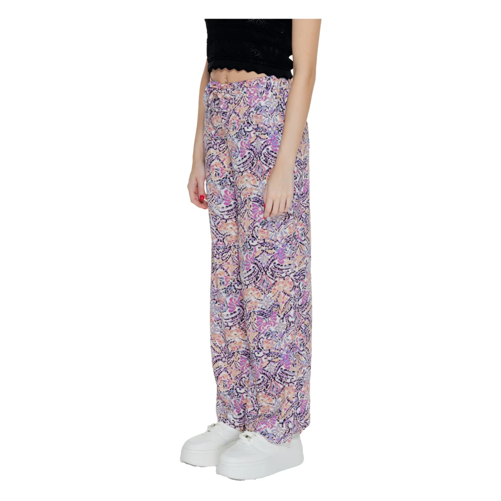 Only Palazzo Wide Leg Pants Multicolor Dames