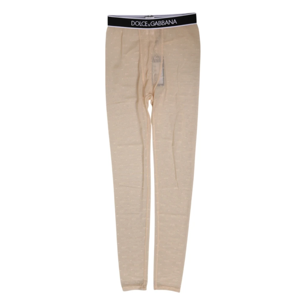 Dolce & Gabbana Women's Beige Leggings Trousers - Leggings - S - Trousers