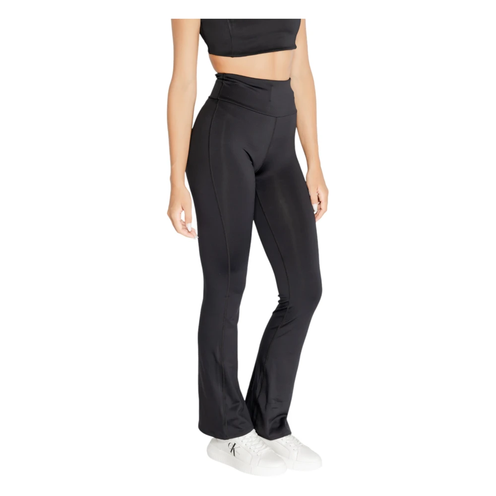 Calvin Klein Zwarte effen damesbroek herfst winter Black Dames
