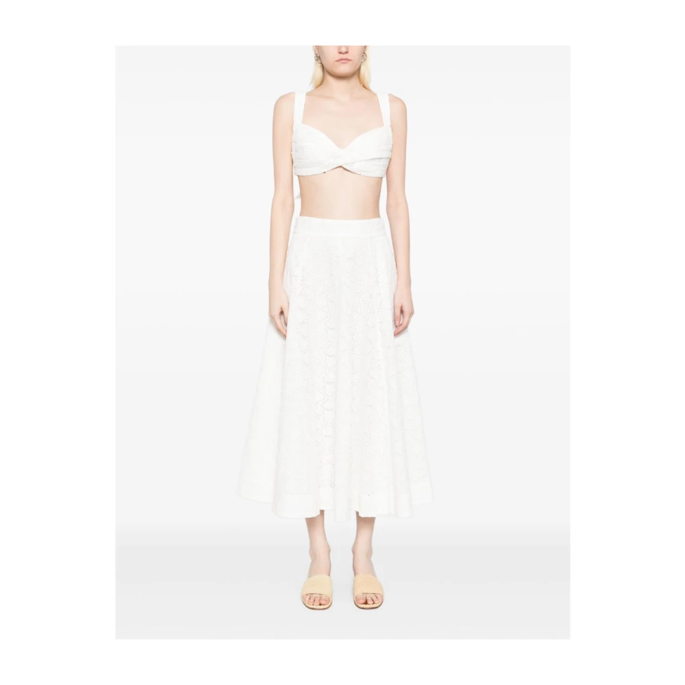 Zimmermann Witte Rokken met Rits aan de Achterkant White Dames