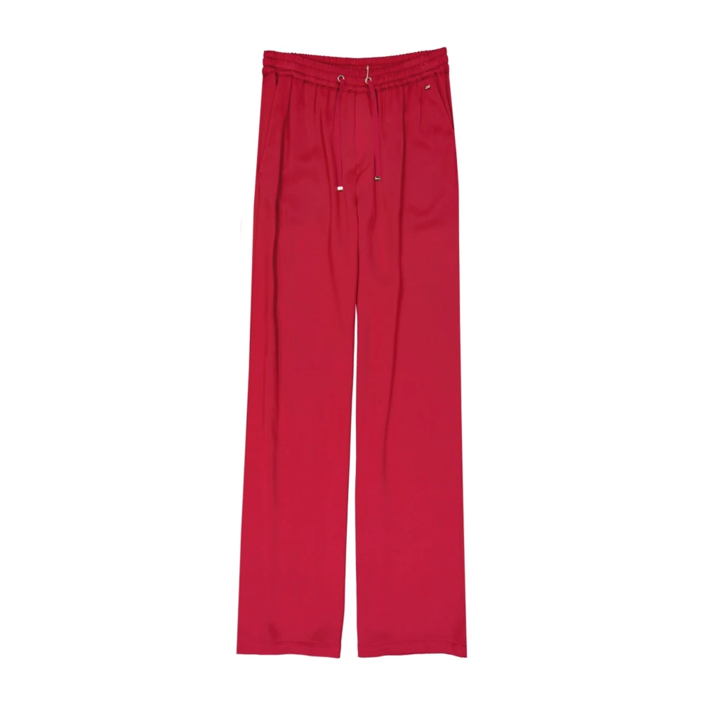 Herno Vrouw Rood Broeken Dames, M, Wijde Broek
