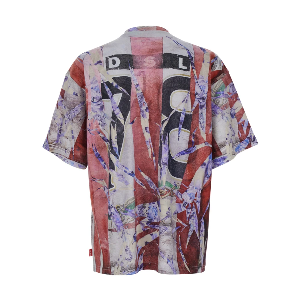 Diesel Multicolor Logoshirt voor Mannen Multicolor Heren