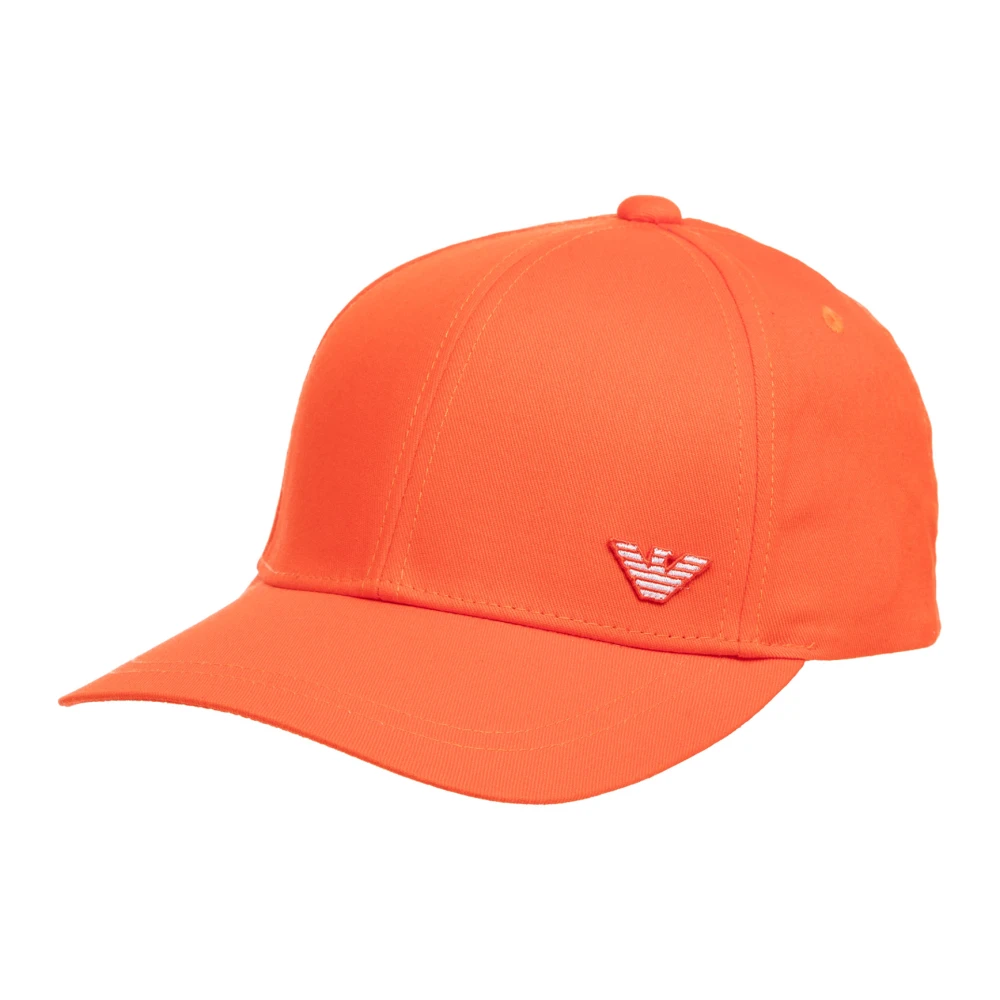 Emporio Armani Verstelbare Effen Logo Strandpet Orange Heren