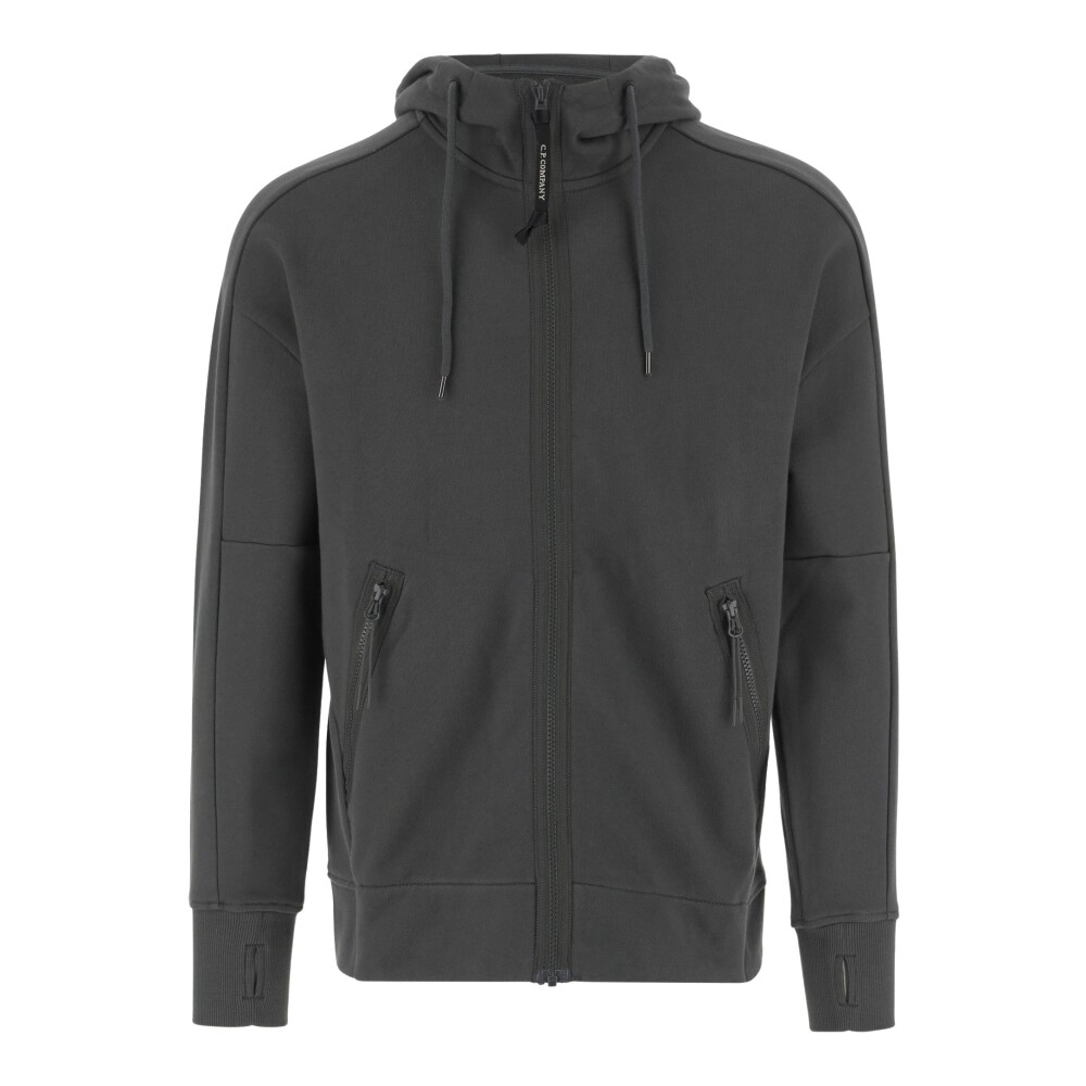 パーカー・フーディ C.P. COMPANY Men Sweater 18CMSS099A 110044R935 Grey CP Company Diagonal Raised Men's Fleece Sweatshirt Gray