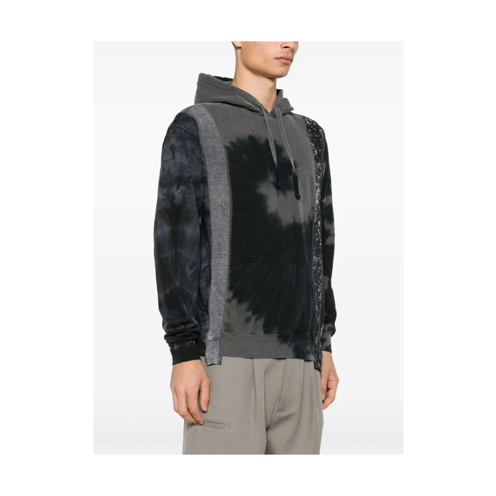 Needles Abstract Patchwork Hoodie Gray Heren