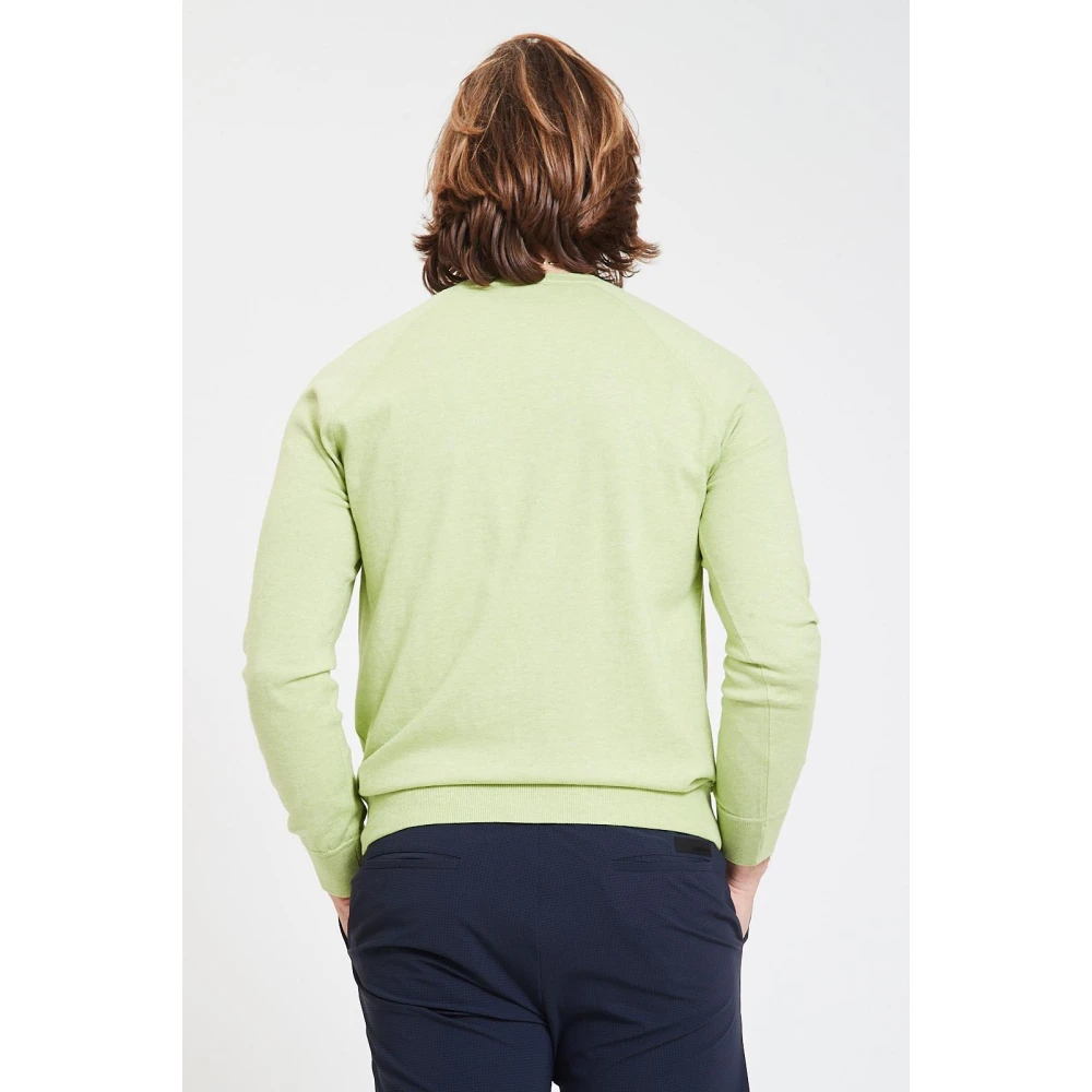 Gran Sasso Casual Crew Neck Sweater Green Heren