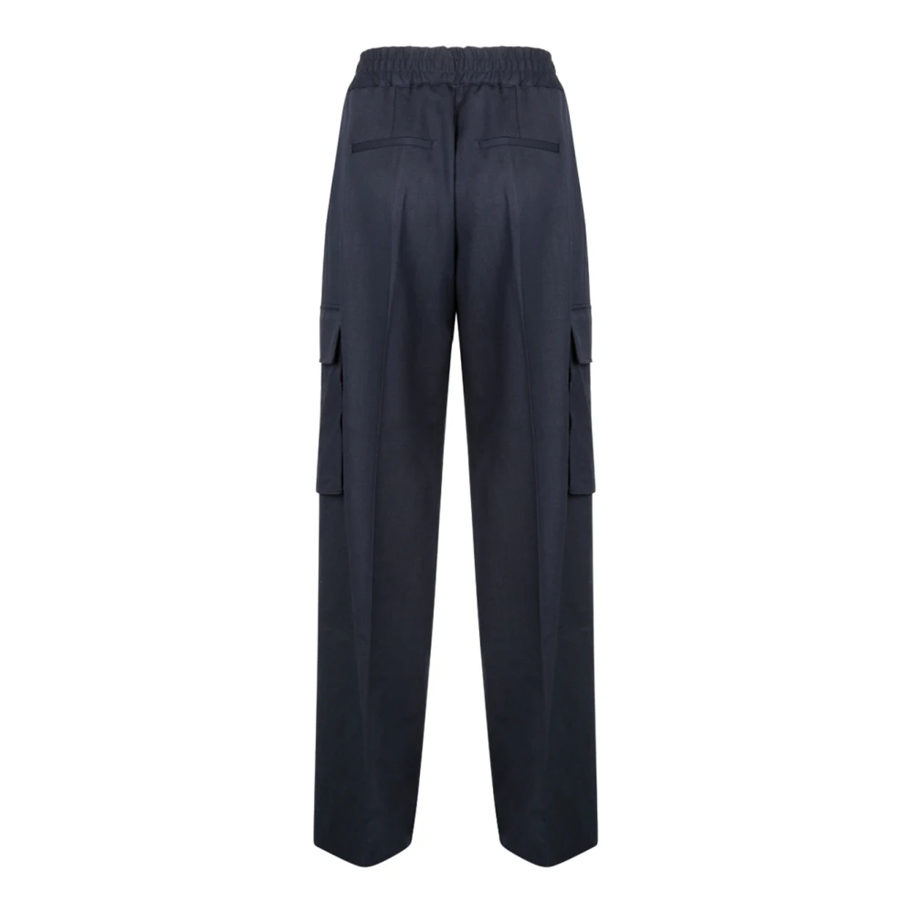 P.a.r.o.s.h. Blauwe Broek voor Vrouwen Blue Dames