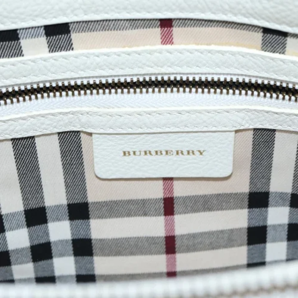 Burberry Vintage Pre-owned Leather handbags White Dames